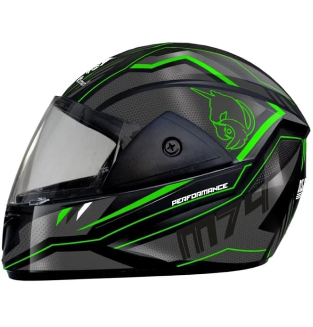 ABS Material Shell Full Face Helmet, Unti UV Scratch Resistance Fog Resistance Visor