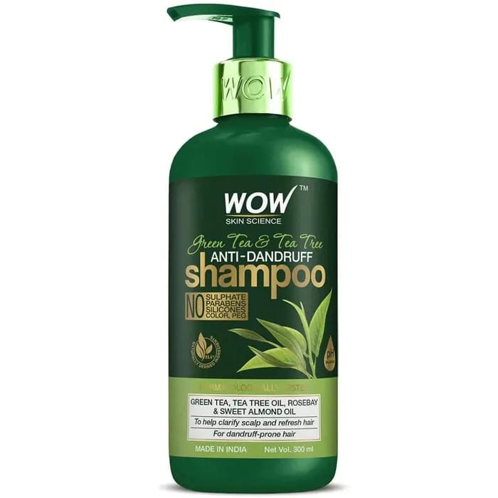WOW Green Tea Anti- Dandruff Shampoo (300ml)