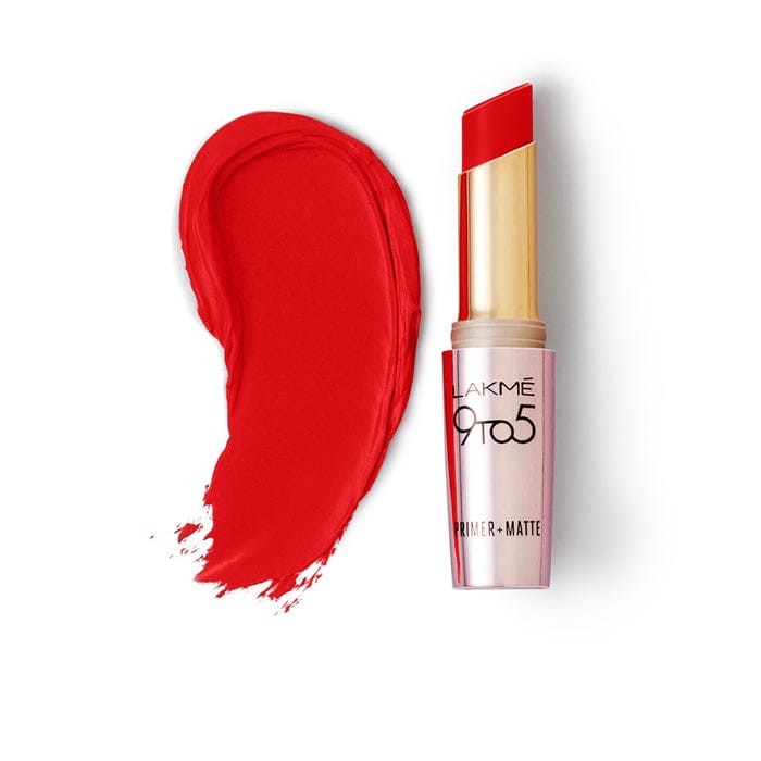 Lakme 9 to 5 Primer + Matte Lip Color (Red Twist)