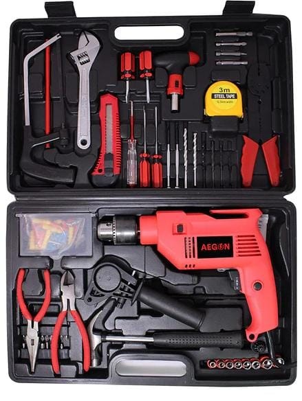 Aegon ADM - 13 MM 500 W Impact drill machine or screwdriver & kit with 121 accessories