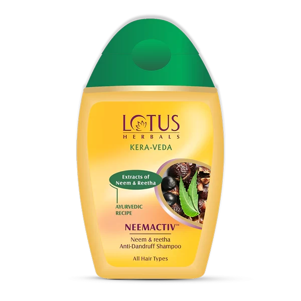 Lotus Herbals KERA-VEDA NEEMACTIV Neem & Reetha Anti Dandruff Shampoo
