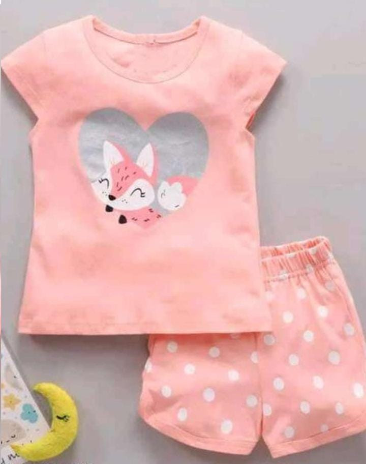 T-shirt & Half Pant Set For 2 Year Boy