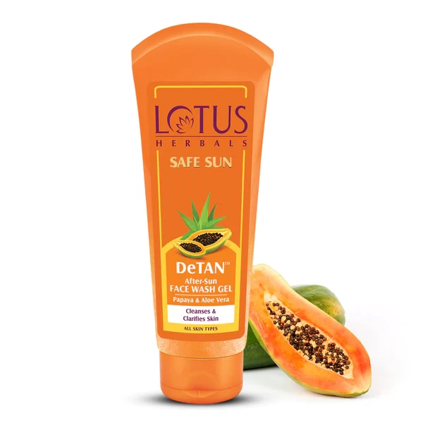 Lotus Herbal Safe Sun DeTAN Face Wash Gel