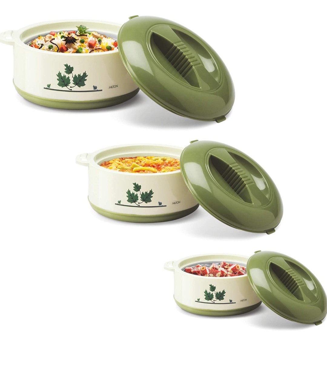 Milton Orchid 3pcs Set Casserole (500/1000/1500ml)