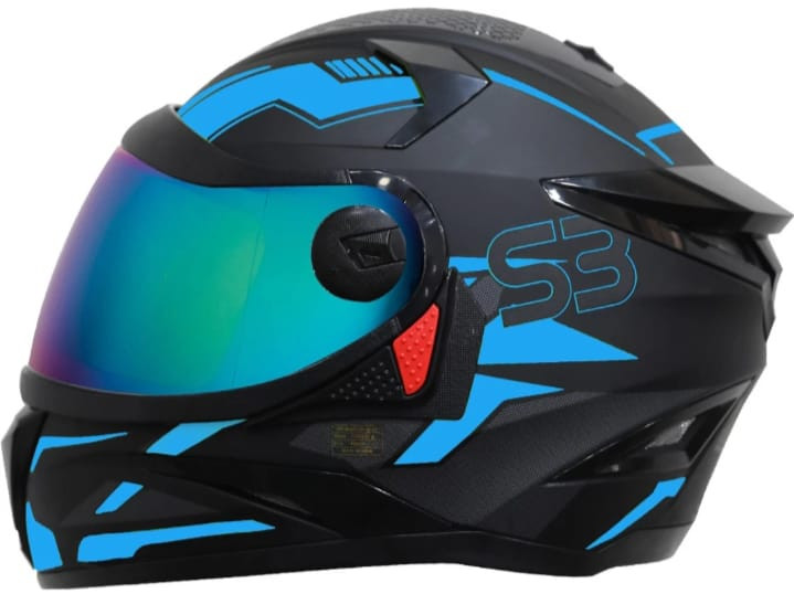 Steelbird SBH-17 Terminator ISI Certified Full Face Graphic Helmet in Matt Finish
