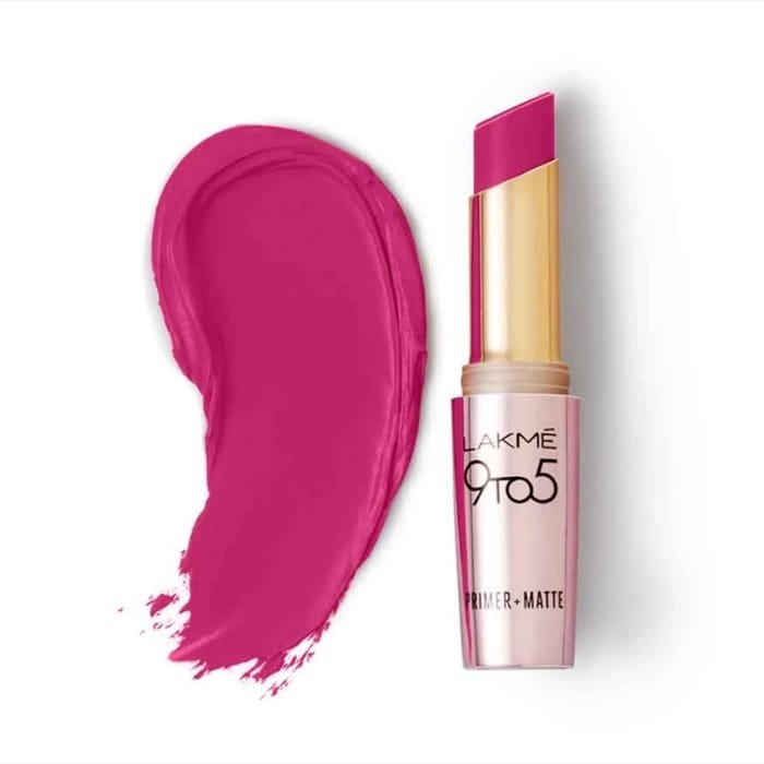 Lakme 9 to 5 Primer + Matte Lip Color (Plum Pink)