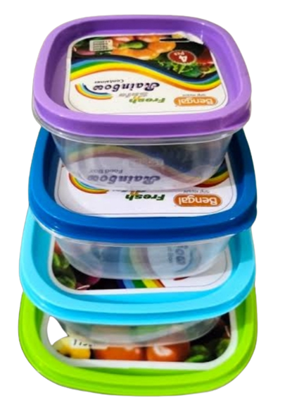 Plastic Container/Plastic kitchen Container Set 4pc
