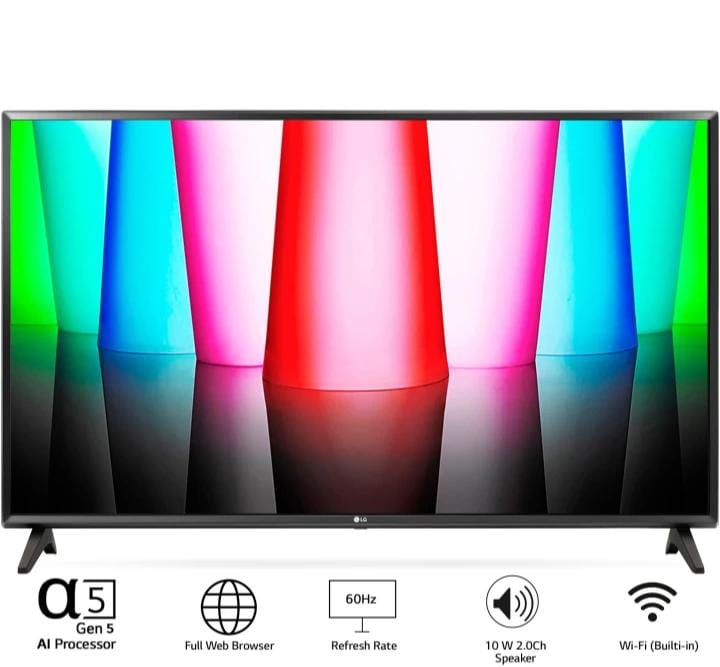 LG 80 cm (32 inch) HD Ready LED Smart WebOS TV with Alpha5 Gen5 AI Processor (2022 Model)  (32LQ576BPSA)