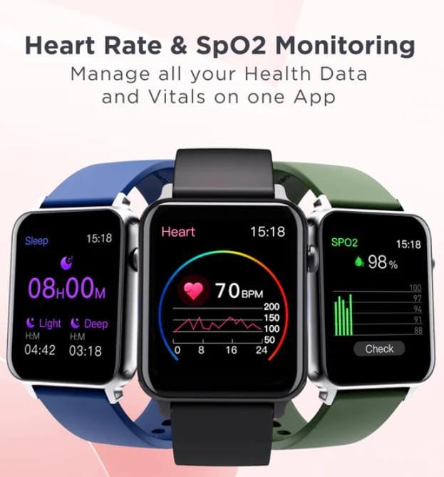 boAt Storm call 1.69 inch HD display with bluetooth calling (black)and 550 nits brightness Smartwatch