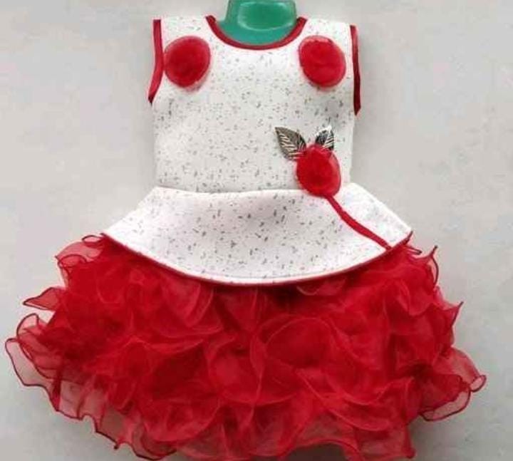 Stylish Net Frock For 1 - 3 Year old Girl