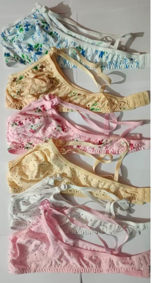 Women Cotton Floral Printed Super Comfort Fashionable Bra( 6 colours available)