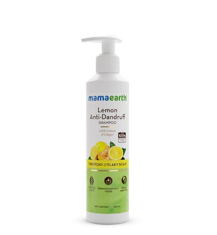 MamaEarth Lemon anti- Dandruff Shampoo(250ml)