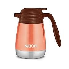 Milton Thermosteel Classic Carafe Flask Tea/Coffee Pot, 1500/2000/1000/600 ml, Silver - Alloy Steel