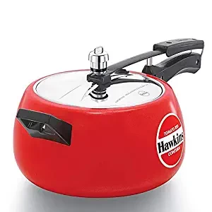 Hawkins Contura Aluminium Inner Lid Pressure Cooker, Ceramic Coated Handi Cooker