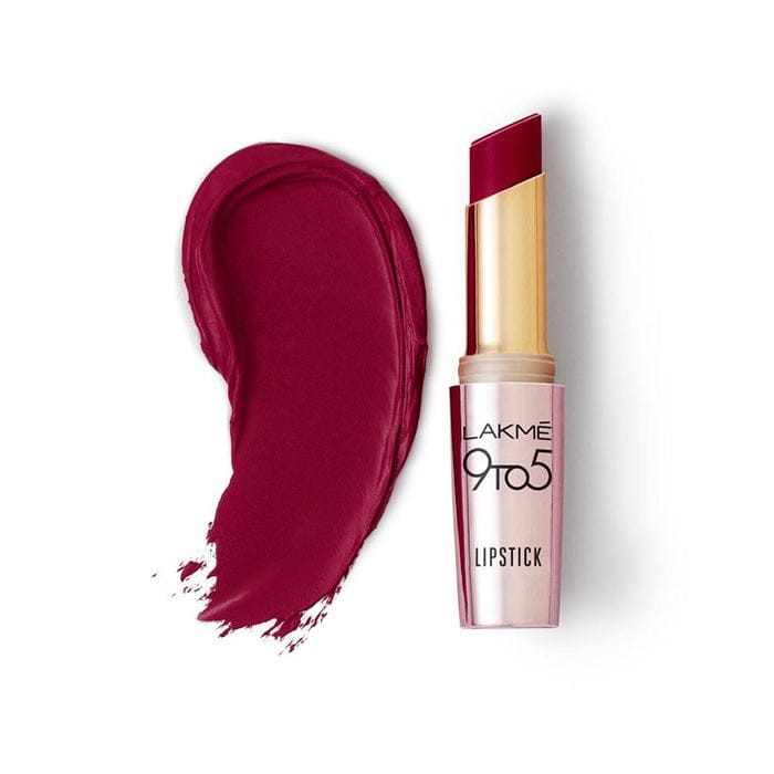 Lakme 9 to 5 Primer + Matte Lip Color (Deep Wine)