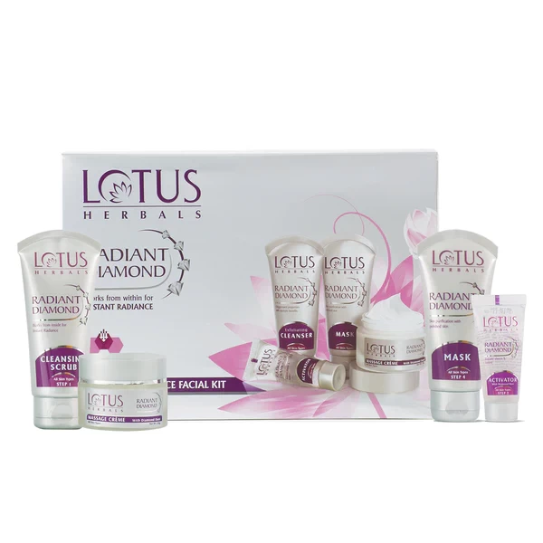 Lotus Herbal RADIANT GOLD Cellular Glow Salon Grade FACIAL KIT