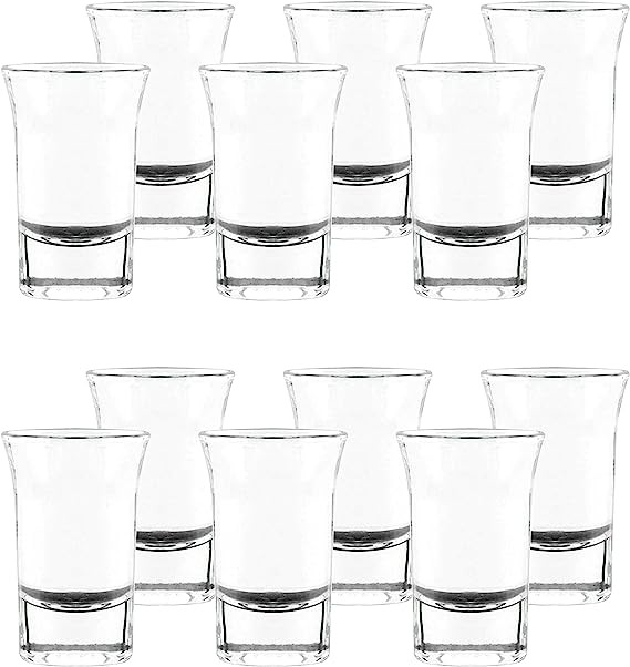 Ocean Drink Shooter  Uno Shot Glass, Pack of 12, Clear, 35 ml, P02910