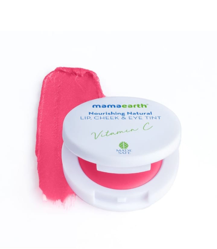 MamaEarth Nourishing Natural Lip, Cheek & Eye Tint