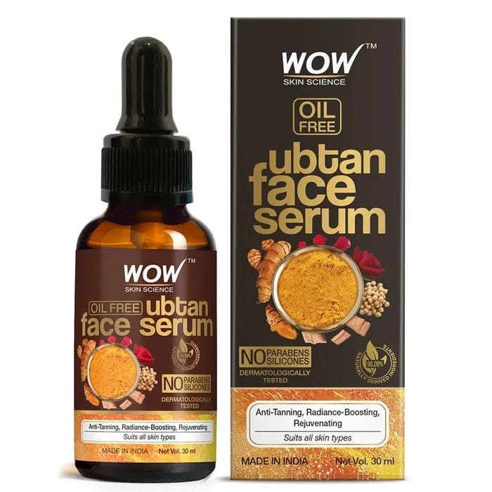 WOW Oil Free Ubtan Face Serum 30ml