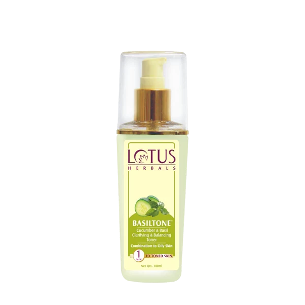Lotus Herbal BASILTONE Cucumber & Basil Clarifying & Balancing Toner