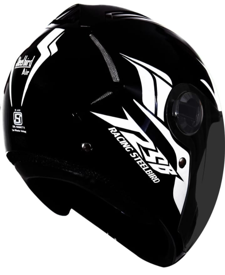 Full Face Black Steelbird Air Motorcycle Helmet