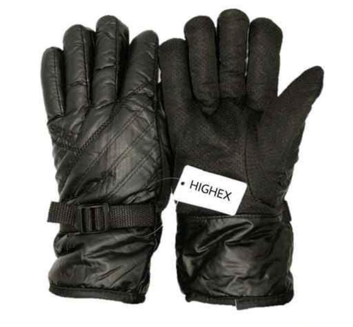 Highex Warm Black Snow Proof Winter Gloves