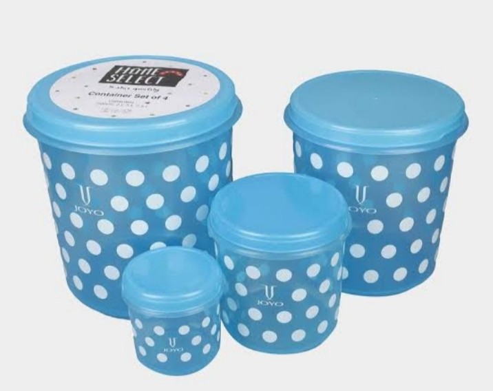 Plastic Containers/Plastic Dabba (4pc Set)