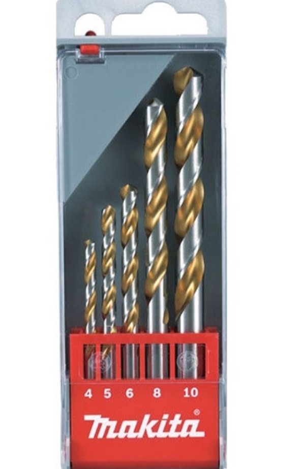 Makita Wood Drill Bit Set 5pc 4/5/6/8/10mm(1pc Each)