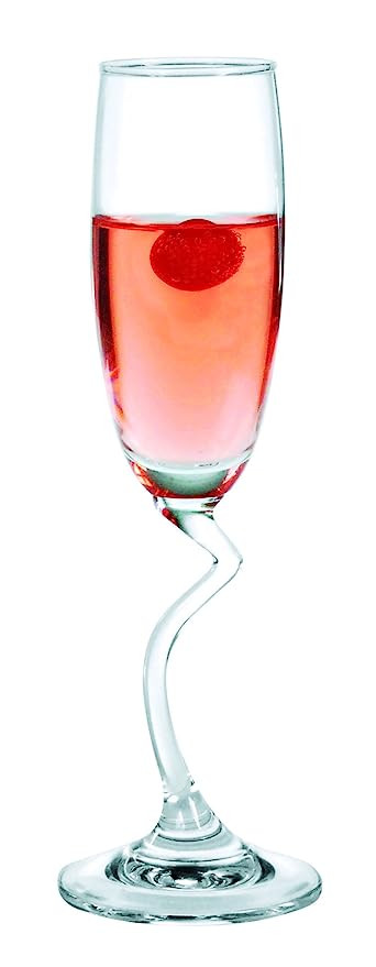 Ocean Salsa Champagne Flute Set, 165ml, Set of 6