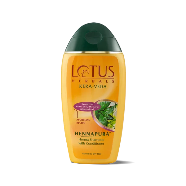Lotus Herbals KERA-VEDA HENNAPURA Henna Shampoo with Conditioner