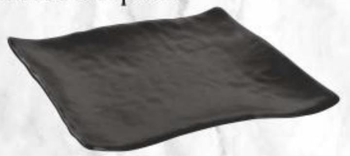 Servewell Matte Series Platters Hammered Square Pack Of 2