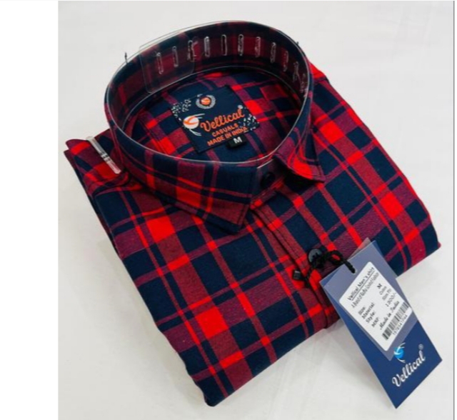 Vellical Check Full Sleeve Shirt For Men Size- XL