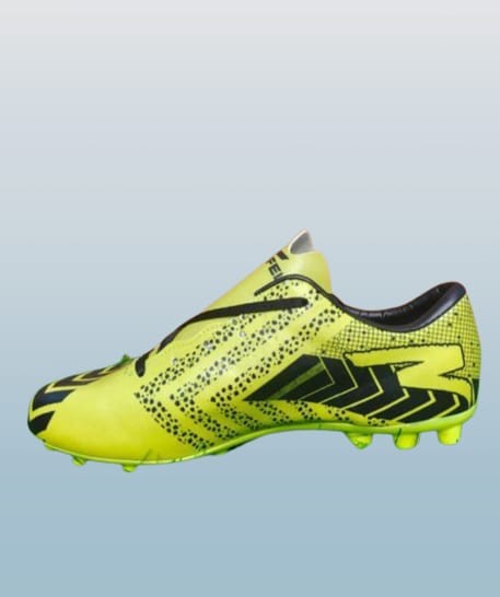 Cricket Shoes In Green And Black Colour