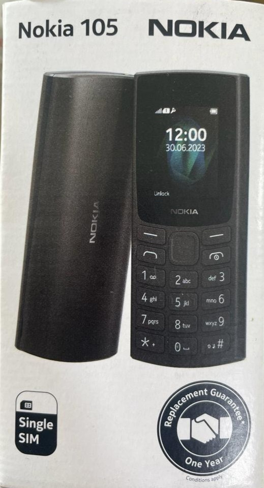 Nokia 105 Single SIM, Keypad Mobile Phone with Wireless FM Radio