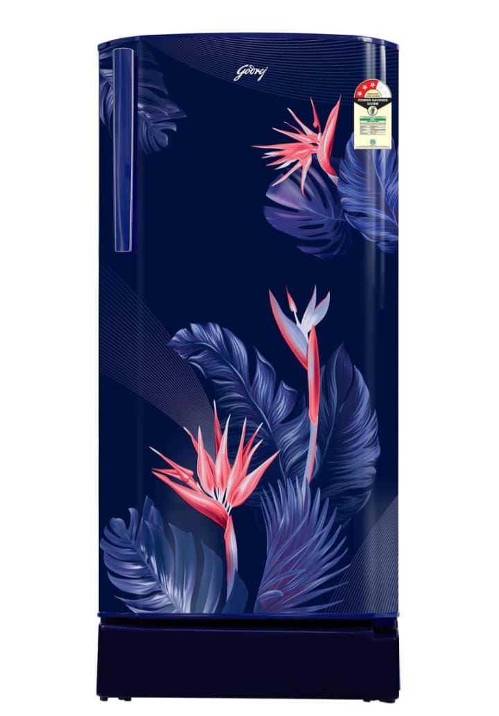 Godrej 180 L Direct Cool Single Door 3 Star Refrigerator  (Foral Blue, RD R190C THF FR BL)