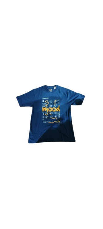 Men's Graphic Printed 100% Cotton T-Shirt Round Neck, Half Sleeves(Large)