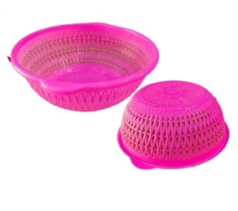 Plastic Basket/Rimjhim Jhuri/Round Shape ( Buy 1 Get 1Free)