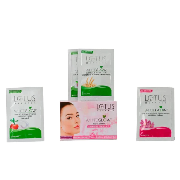 Lotus Herbal WHITEGLOW InstaGlow Brightening 4 in 1 Facial Kit