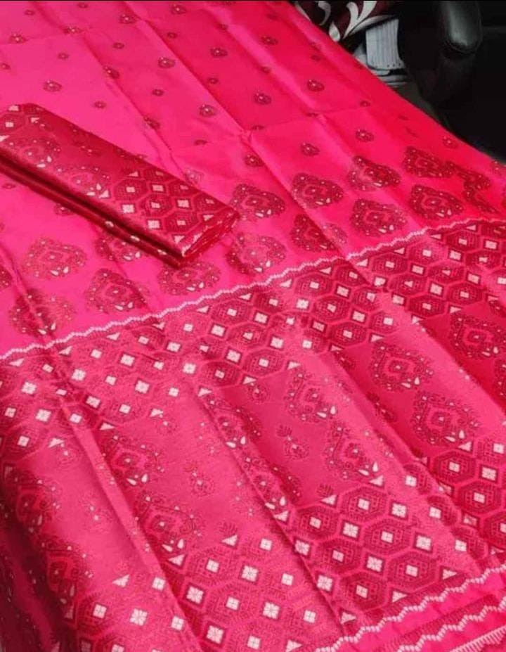 Mix Poli Pat Mekhla Sador Saree With Blouse