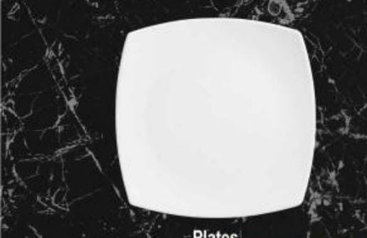 Servwell Dinnerware  Square plates Pack Of 3