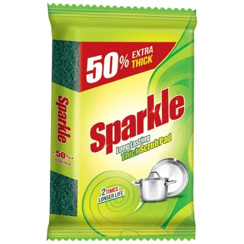 Sparkle Long Lasting Thick Scrub Pad, 1 pc