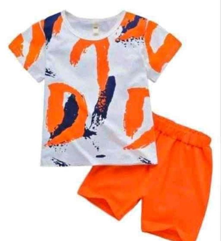 Stylish Half Sleeve T-shirt & Pant Set For 1 To 2 Years Baby